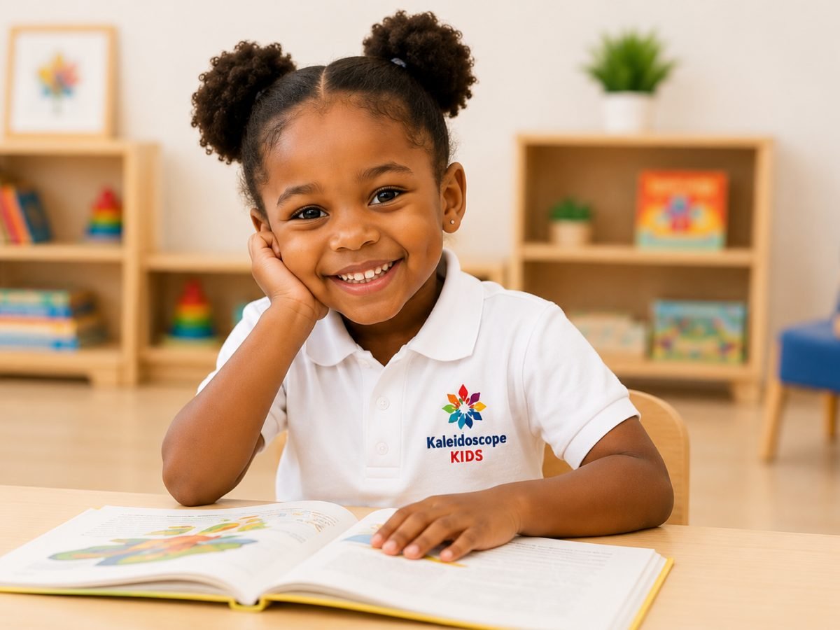 A child working with a teacher during an assessment session