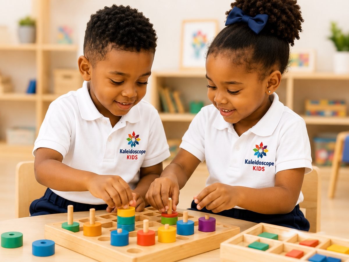 Children learning at the Kaleidoscope Kids campus